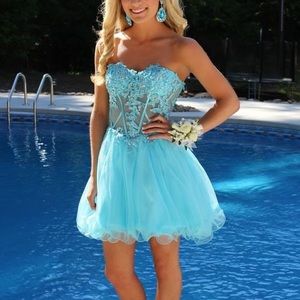 Blue cocktail dress!